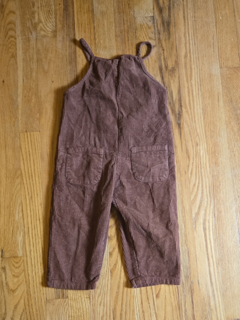 Zara Baby brown corduroy sleeveless overalls jumpsuit, 3-4Y